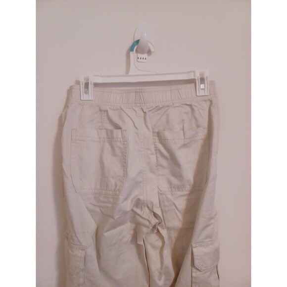 Abercrombie & Fitch Cargo Utility Pants 25/0 Khaki Y2K Boho Wide Flare Leg - Picture 7 of 8